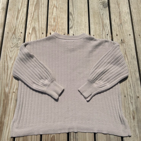 Aerie Sz M Womens Comfy Beige Chunky Sweater Super Soft Cozy - Picture 11 of 16